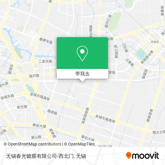 无锡春光镀膜有限公司-西北门地图