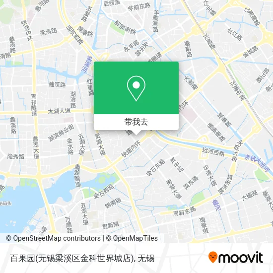 百果园(无锡梁溪区金科世界城店)地图
