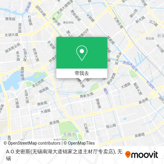 A.O.史密斯(无锡南湖大道锦家之道主材厅专卖店)地图