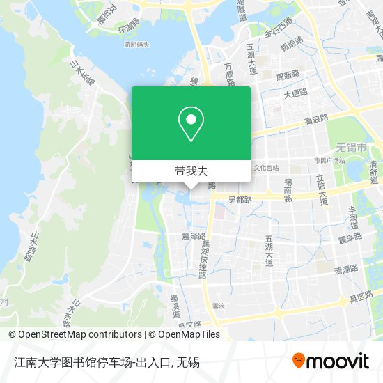 江南大学图书馆停车场-出入口地图