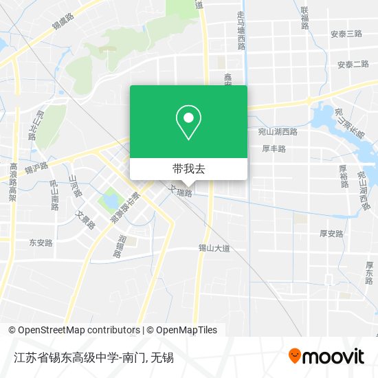 江苏省锡东高级中学-南门地图