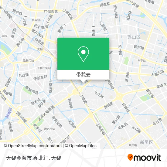 无锡金海市场-北门地图