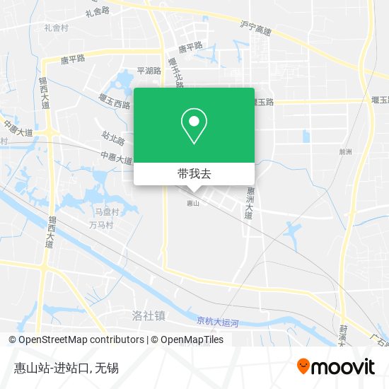惠山站-进站口地图