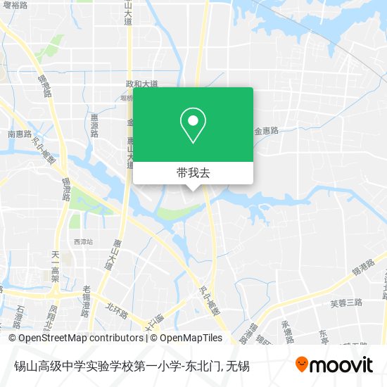 锡山高级中学实验学校第一小学-东北门地图