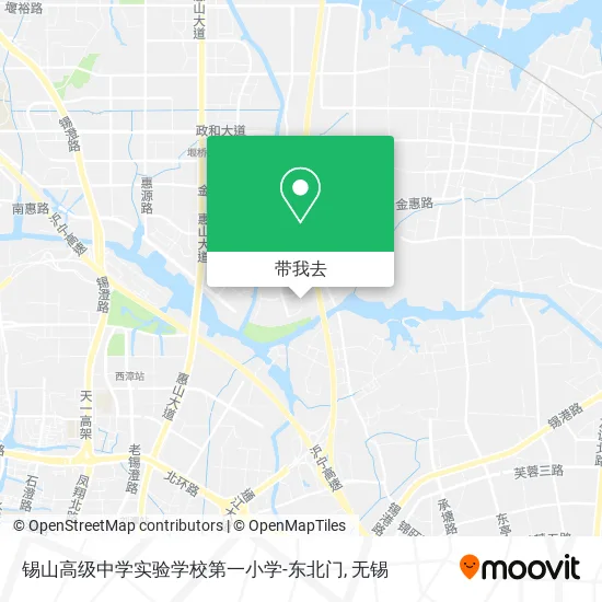 锡山高级中学实验学校第一小学-东北门地图