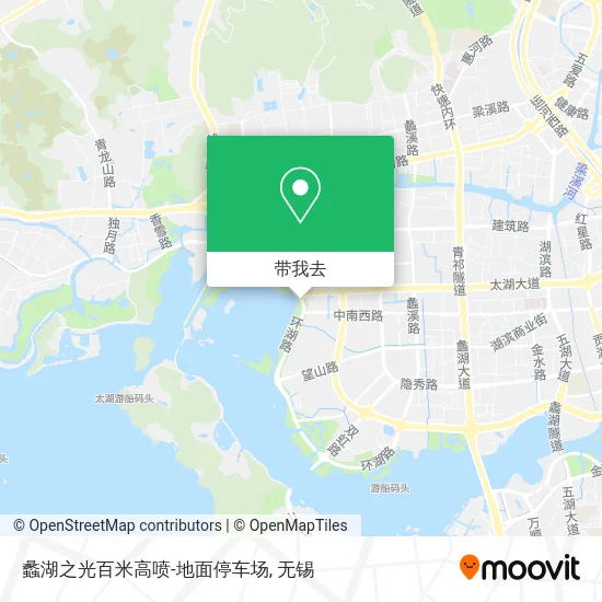 蠡湖之光百米高喷-地面停车场地图