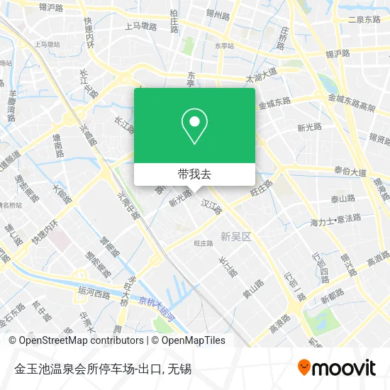 金玉池温泉会所停车场-出口地图