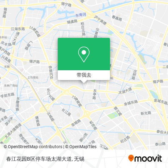春江花园B区停车场太湖大道地图
