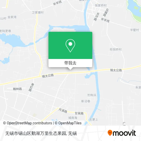 无锡市锡山区鹅湖万里生态果园地图