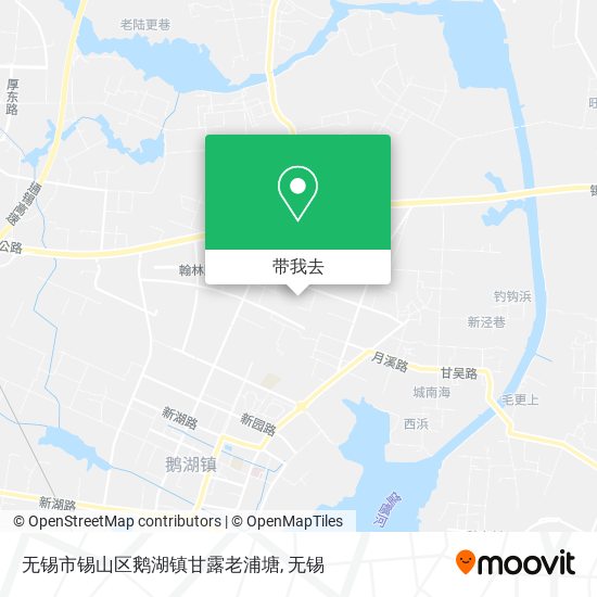 无锡市锡山区鹅湖镇甘露老浦塘地图