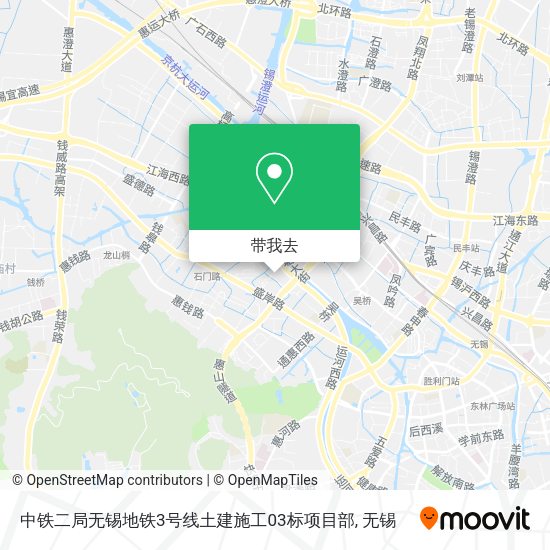 中铁二局无锡地铁3号线土建施工03标项目部地图