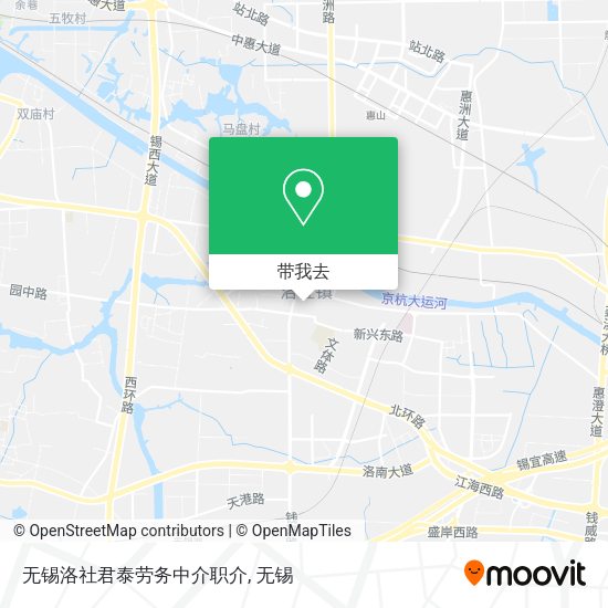无锡洛社君泰劳务中介职介地图