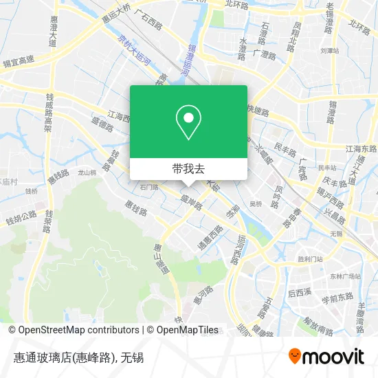 惠通玻璃店(惠峰路)地图