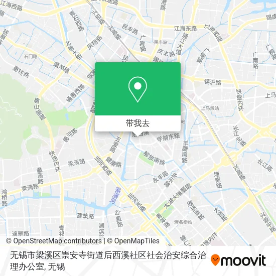 无锡市梁溪区崇安寺街道后西溪社区社会治安综合治理办公室地图