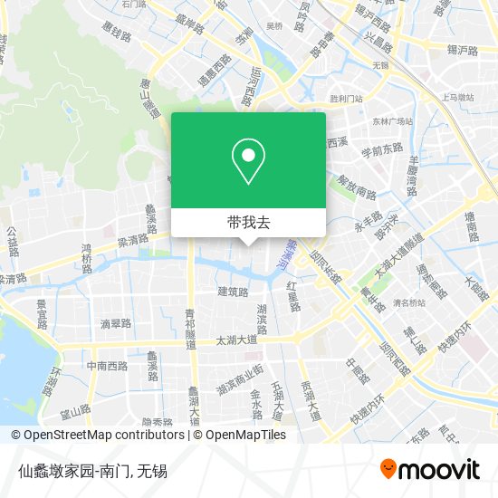 仙蠡墩家园-南门地图