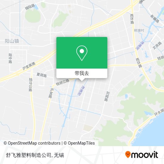 舒飞雅塑料制造公司地图