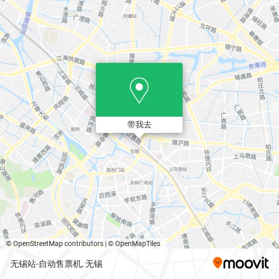 无锡站-自动售票机地图