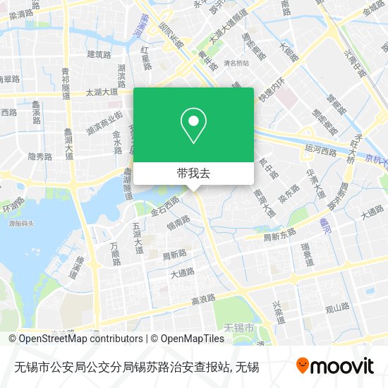无锡市公安局公交分局锡苏路治安查报站地图