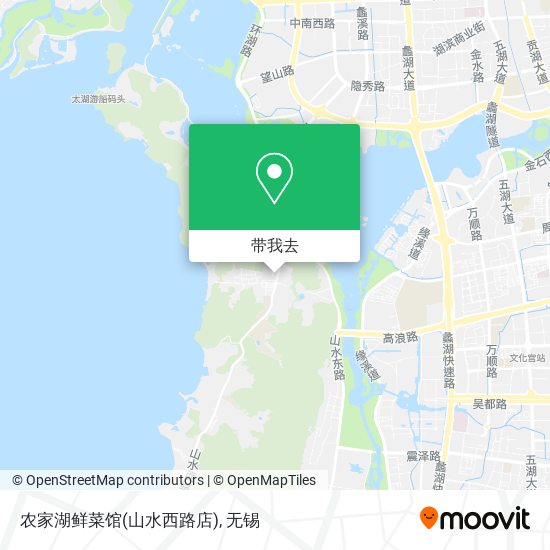 农家湖鲜菜馆(山水西路店)地图