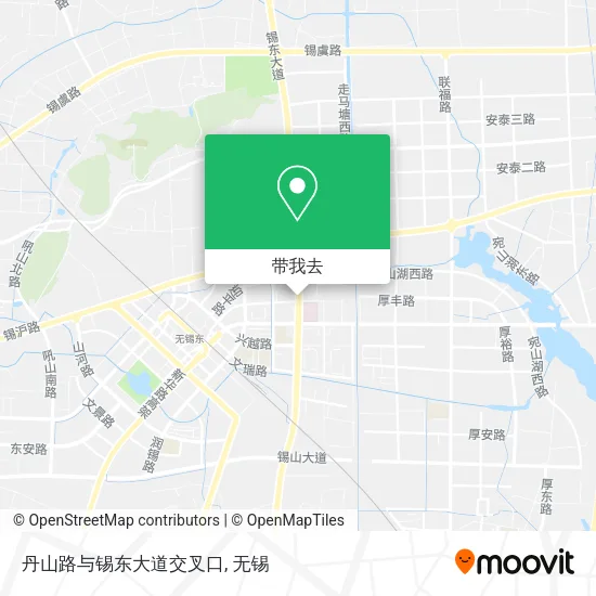 丹山路与锡东大道交叉口地图