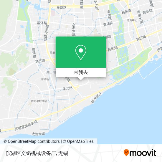 滨湖区文韬机械设备厂地图