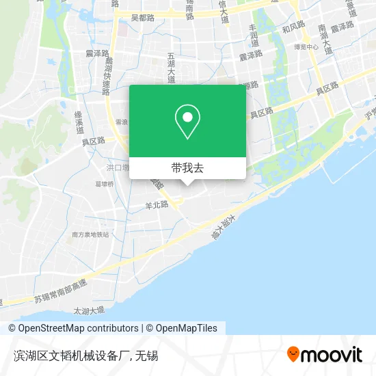滨湖区文韬机械设备厂地图