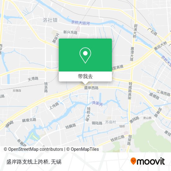 盛岸路支线上跨桥地图