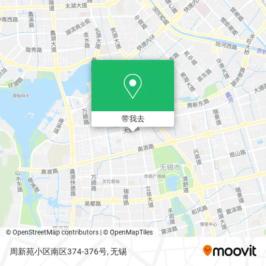 周新苑小区南区374-376号地图