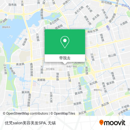 优梵salon美容美发SPA地图