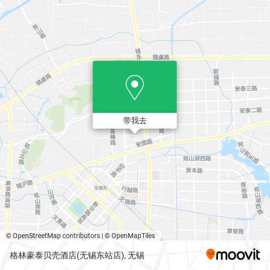 格林豪泰贝壳酒店(无锡东站店)地图
