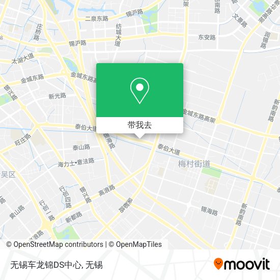 无锡车龙锦DS中心地图