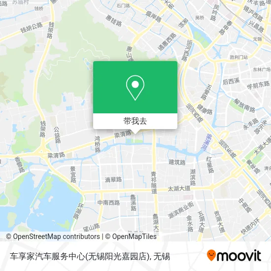 车享家汽车服务中心(无锡阳光嘉园店)地图