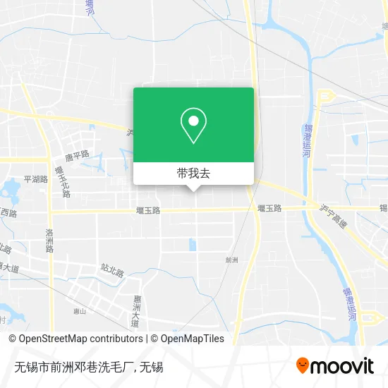 无锡市前洲邓巷洗毛厂地图