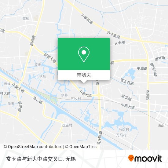 常玉路与新大中路交叉口地图