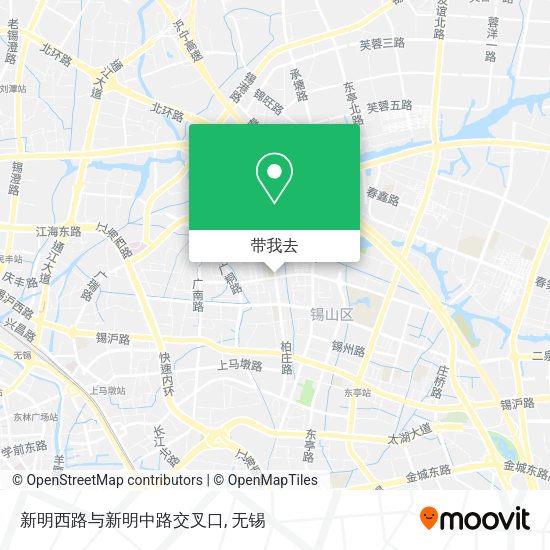 新明西路与新明中路交叉口地图