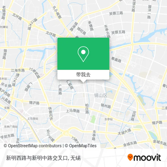 新明西路与新明中路交叉口地图