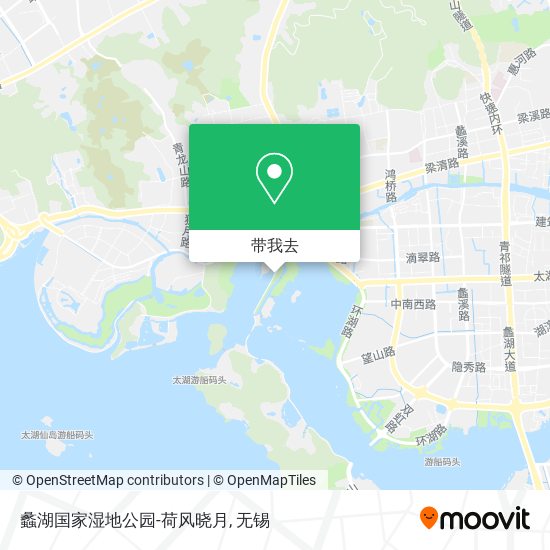 蠡湖国家湿地公园-荷风晓月地图