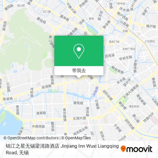锦江之星无锡梁清路酒店 Jinjiang Inn Wuxi Liangqing Road地图