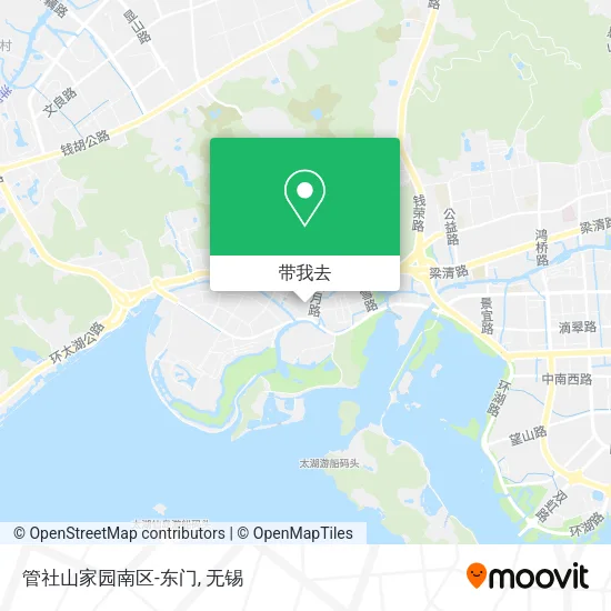 管社山家园南区-东门地图