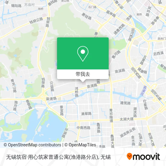 无锡筑宿·用心筑家普通公寓(渔港路分店)地图