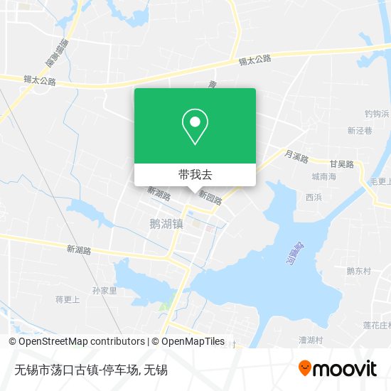 无锡市荡口古镇-停车场地图