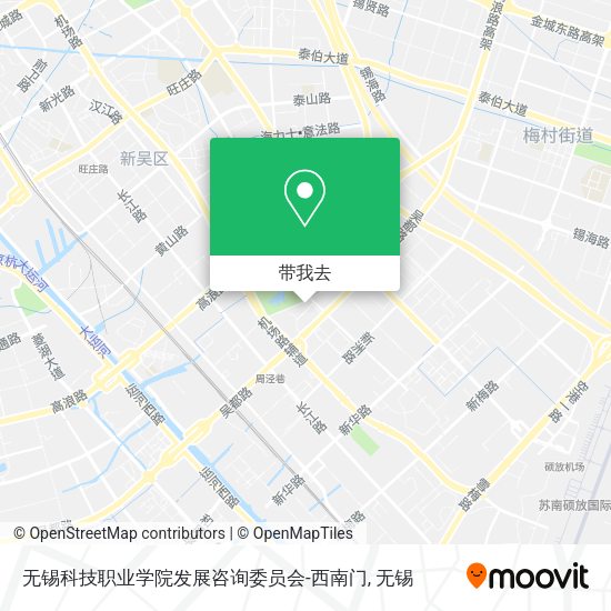 无锡科技职业学院发展咨询委员会-西南门地图