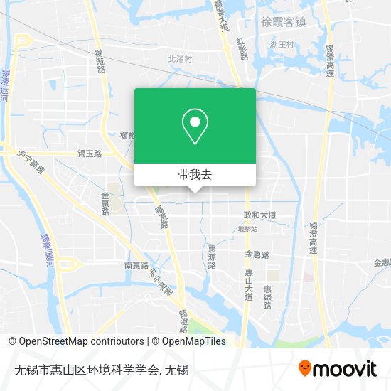 无锡市惠山区环境科学学会地图