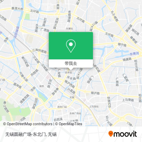无锡圆融广场-东北门地图