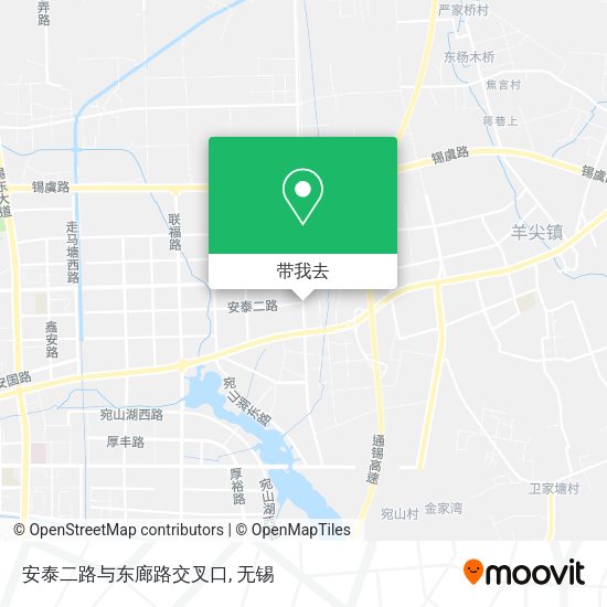 安泰二路与东廊路交叉口地图