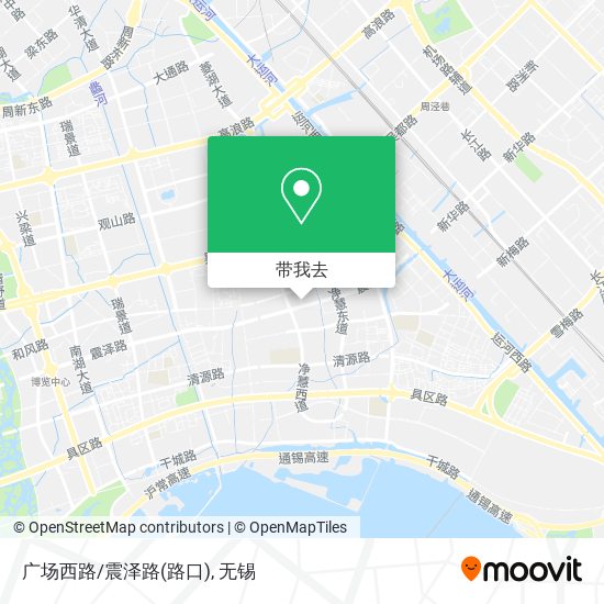 广场西路/震泽路(路口)地图
