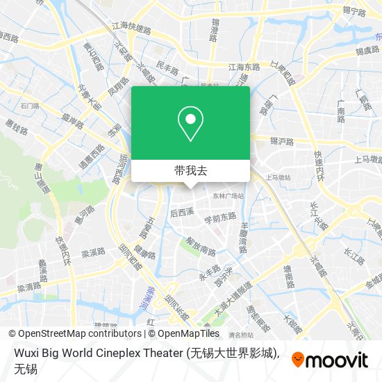 Wuxi Big World Cineplex Theater (无锡大世界影城)地图
