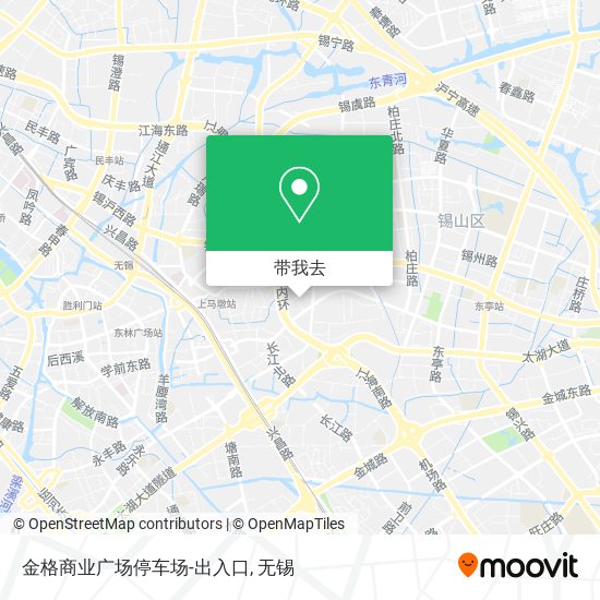金格商业广场停车场-出入口地图