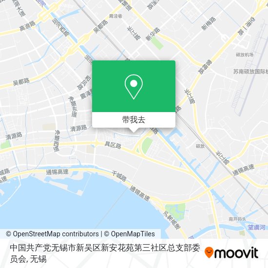 中国共产党无锡市新吴区新安花苑第三社区总支部委员会地图