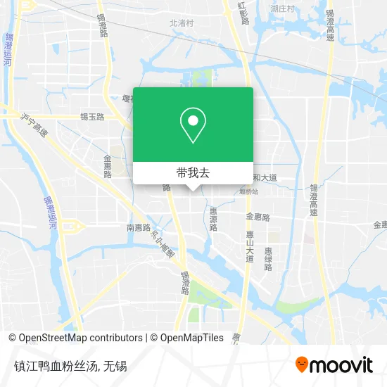 镇江鸭血粉丝汤地图